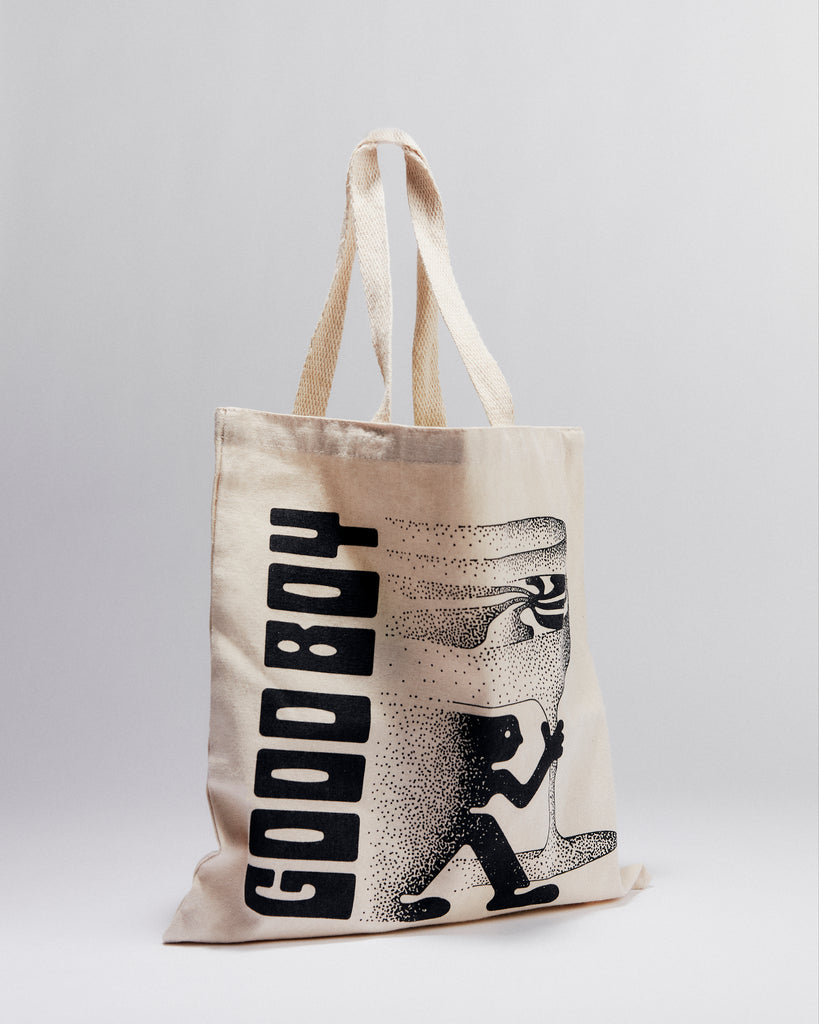 Good Boy Swirl Tote in Off-White